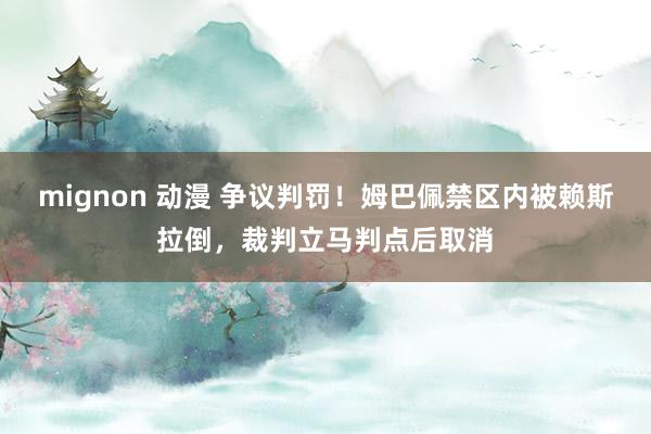 mignon 动漫 争议判罚！姆巴佩禁区内被赖斯拉倒，裁判立马判点后取消