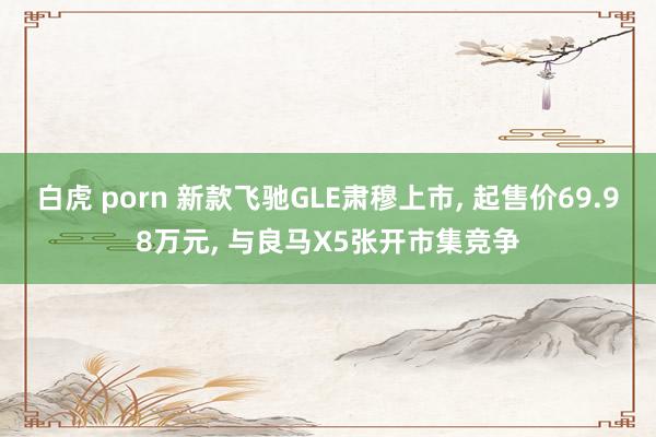 白虎 porn 新款飞驰GLE肃穆上市, 起售价69.98万元, 与良马X5张开市集竞争