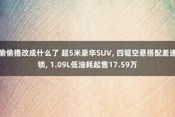 偷偷撸改成什么了 超5米豪华SUV, 四驱空悬搭配差速锁, 1.09L低油耗起售17.59万