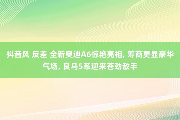 抖音风 反差 全新奥迪A6惊艳亮相, 筹商更显豪华气场, 良马5系迎来苍劲敌手